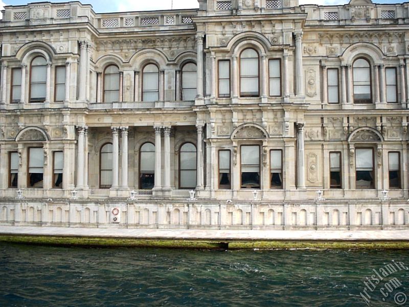 View of the Beylerbeyi Palace from the Bosphorus in Istanbul city of Turkey.
