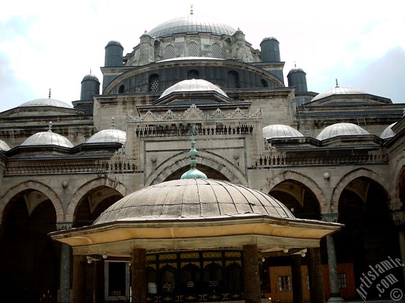 Beyazit Mosque located in the district of Beyazit in Istanbul city of Turkey.
