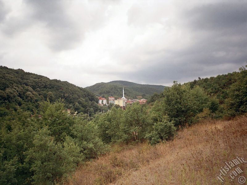 View of Termal-Gokcedere Village in Yalova city of Turkey.
