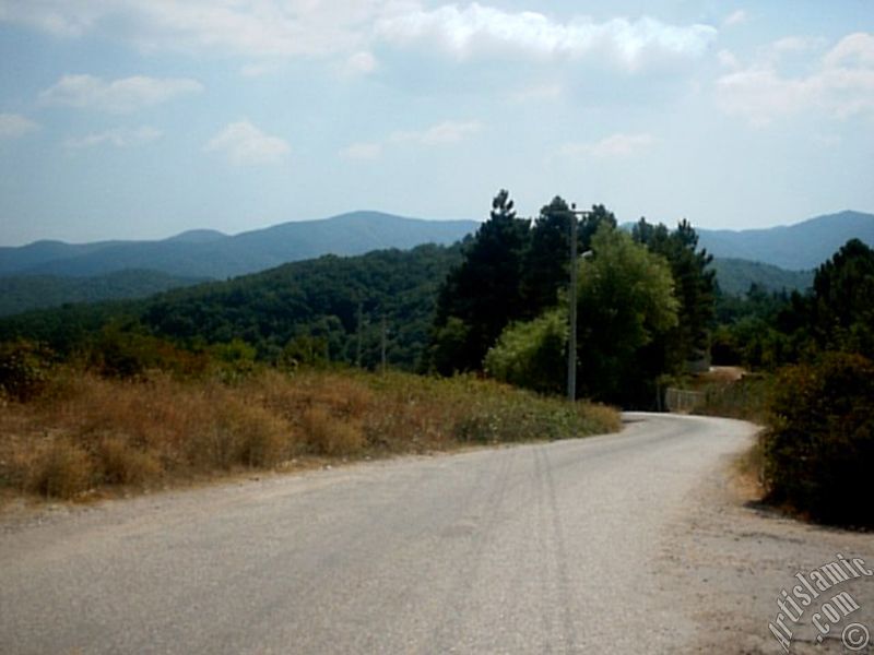 View of Termal-Gokcedere Village in Yalova city of Turkey.
