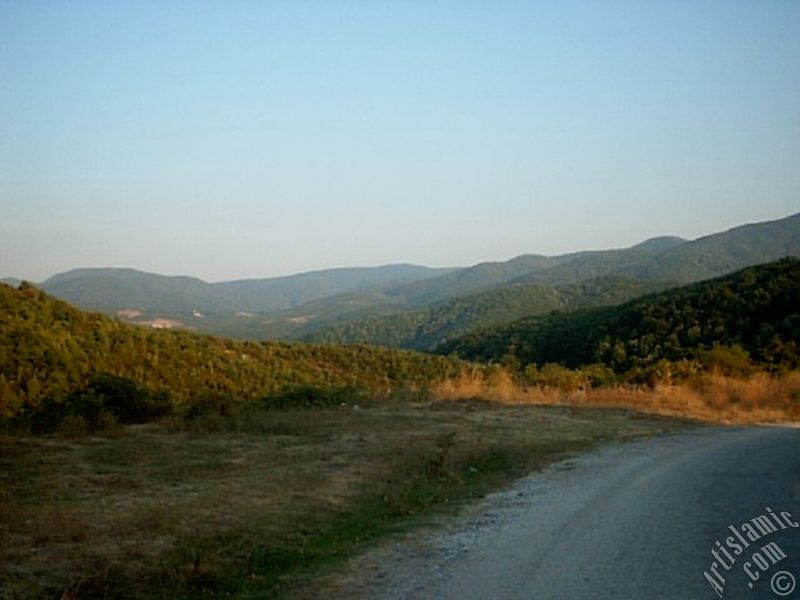View of Termal-Gokcedere Village in Yalova city of Turkey.
