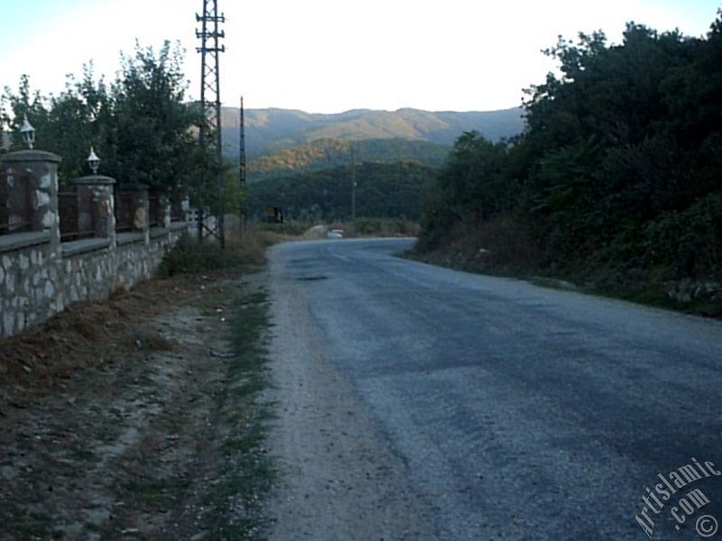 View of Termal-Gokcedere Village in Yalova city of Turkey.
