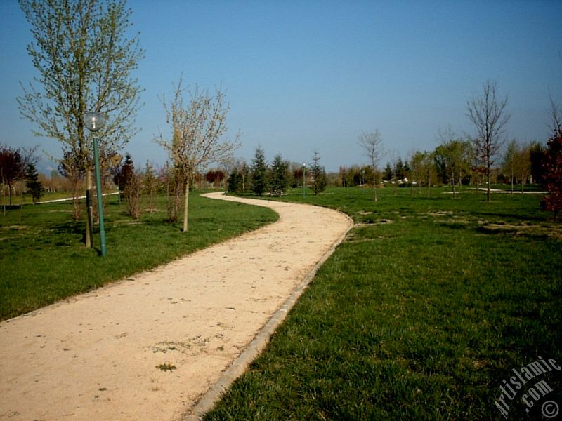 View of Botanical Park in Bursa city of Turkey.
