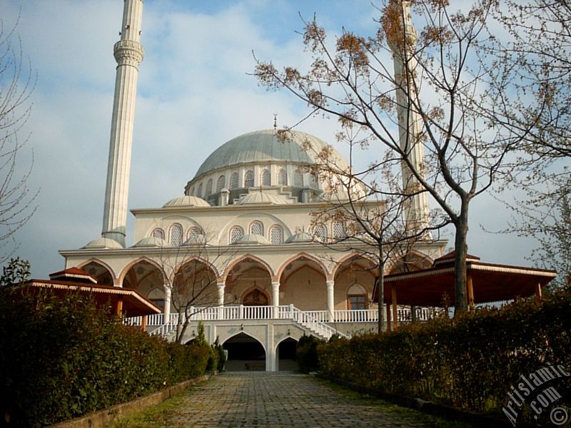 View of the Theology Faculty`s mosque in Bursa city of Turkey.
