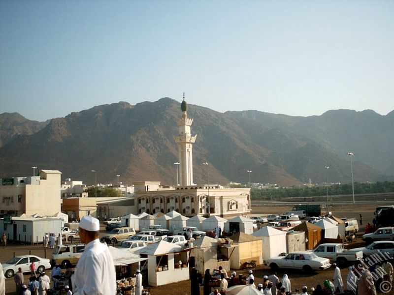 The Mounts Uhud and the field of Battle of Uhud (the second battle of the Prophet Muhammad [saaw] against unbelievers) in Mecca city of Saudi Arabia.
