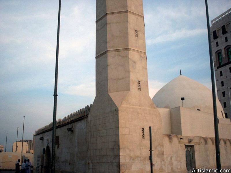 The Mosque of Hadrat Omar (ra) (second caliph of Islam) nearby the Prophet Muhammad`s (saaw) Mosque in Madina city of Saudi Arabia.
