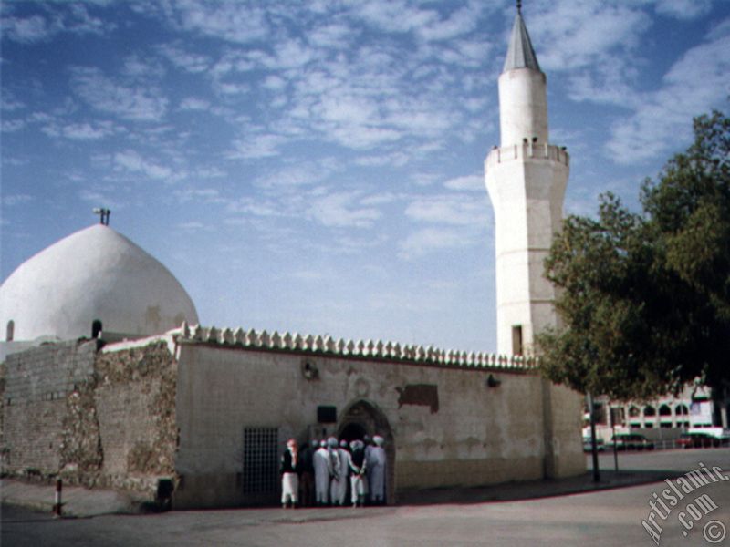 The Mosque of Hadrat Omar (ra) (second caliph of Islam) nearby the Prophet Muhammad`s (saaw) Mosque in Madina city of Saudi Arabia.
