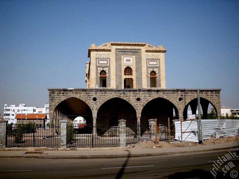 View of the Ottoman made historical Hijaz Railway`s Station in Madina city of Saudi Arabia.

