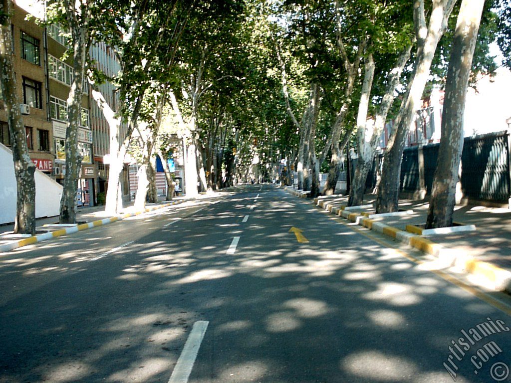 View towards Ortakoy district from the way of Besiktas-Ortakoy in Istanbul city of Turkey.
