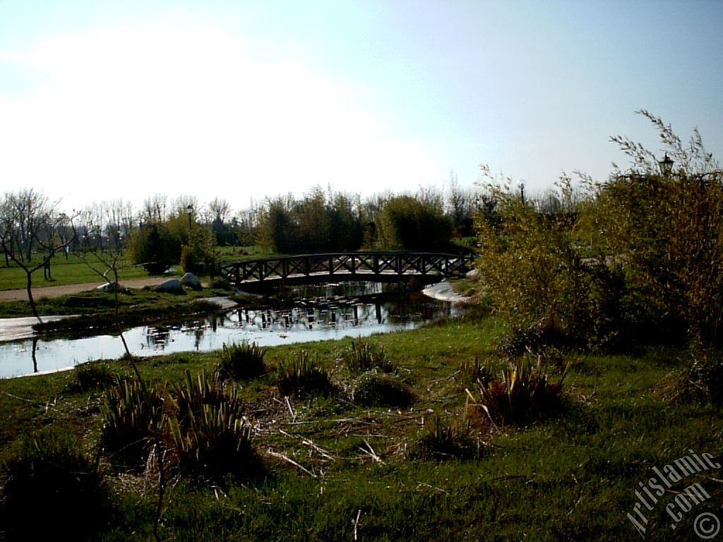 View of Botanical Park in Bursa city of Turkey.

