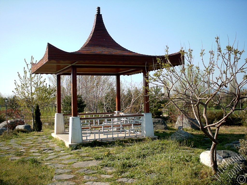 View of Botanical Park in Bursa city of Turkey.
