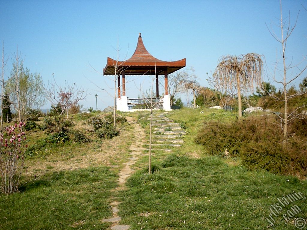 View of Botanical Park in Bursa city of Turkey.
