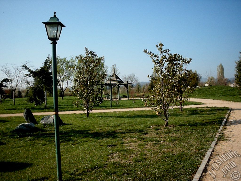 View of Botanical Park in Bursa city of Turkey.
