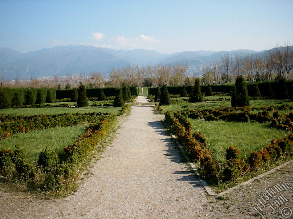 View of Botanical Park in Bursa city of Turkey.
