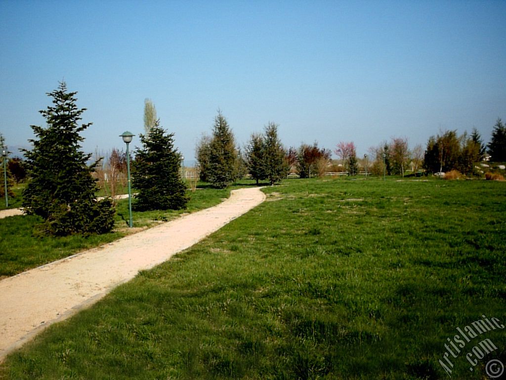 View of Botanical Park in Bursa city of Turkey.
