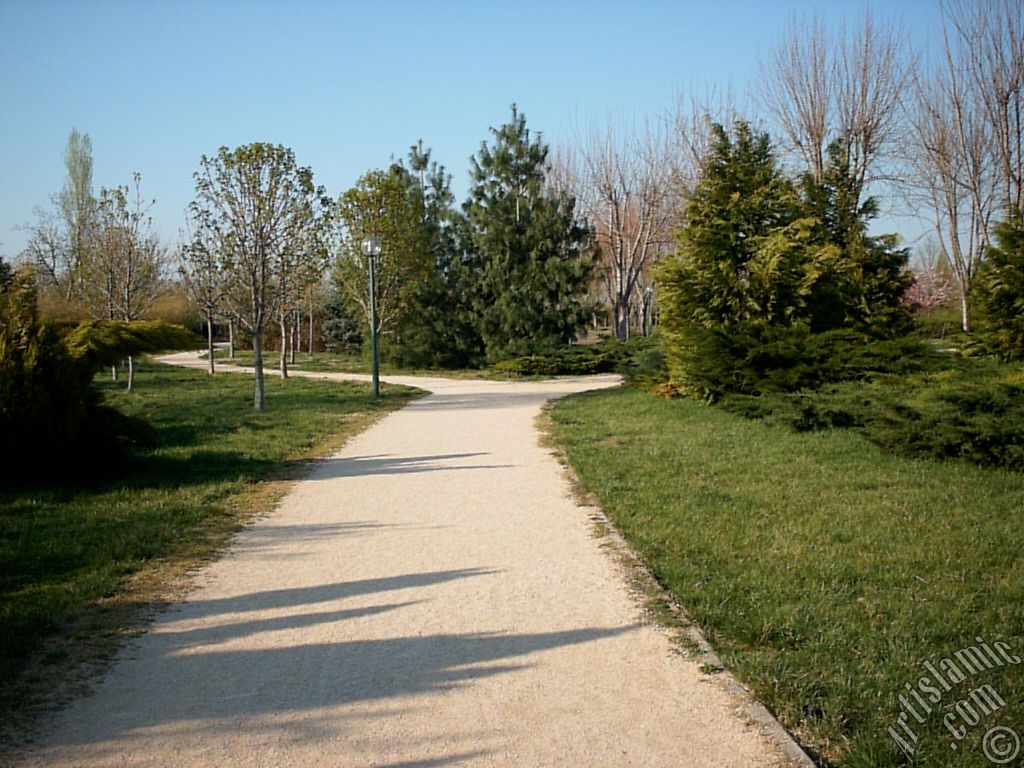 View of Botanical Park in Bursa city of Turkey.
