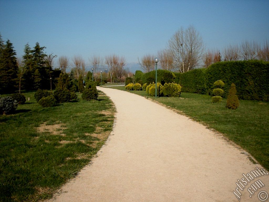 View of Botanical Park in Bursa city of Turkey.
