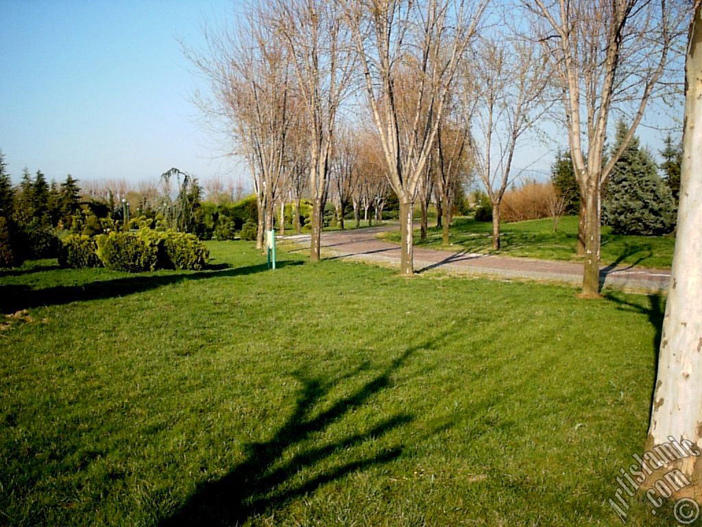 View of Botanical Park in Bursa city of Turkey.
