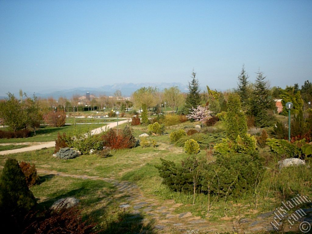 View of Botanical Park in Bursa city of Turkey.
