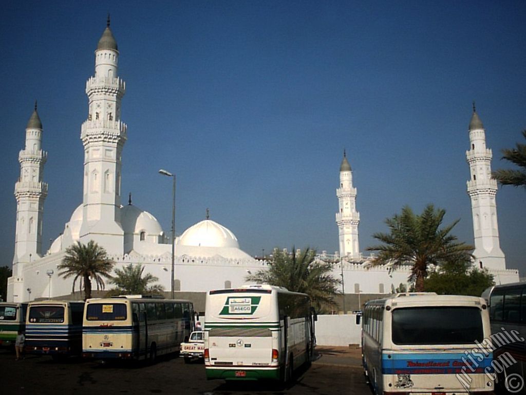 Masjed (mosque) Kuba in Madina city of Saudi Arabia.
