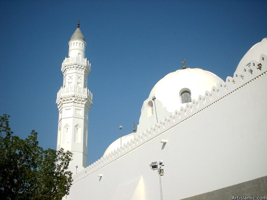 Masjed (mosque) Kuba in Madina city of Saudi Arabia.
