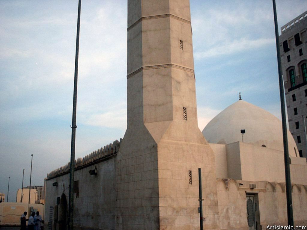 The Mosque of Hadrat Omar (ra) (second caliph of Islam) nearby the Prophet Muhammad`s (saaw) Mosque in Madina city of Saudi Arabia.
